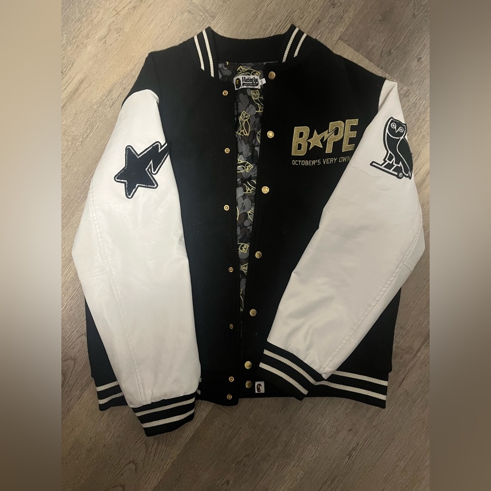 Bape OVO Varsity Jacket
